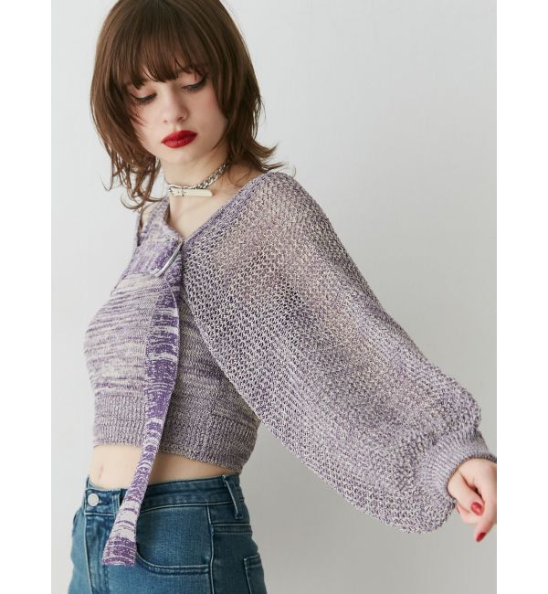 jouetie「メッシュボレロアンサンブル」|カーディガン|