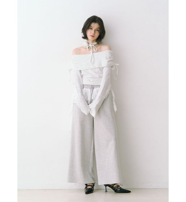 jouetie「フレアスリーブオフショルトップス」|Tシャツ・カットソー|
