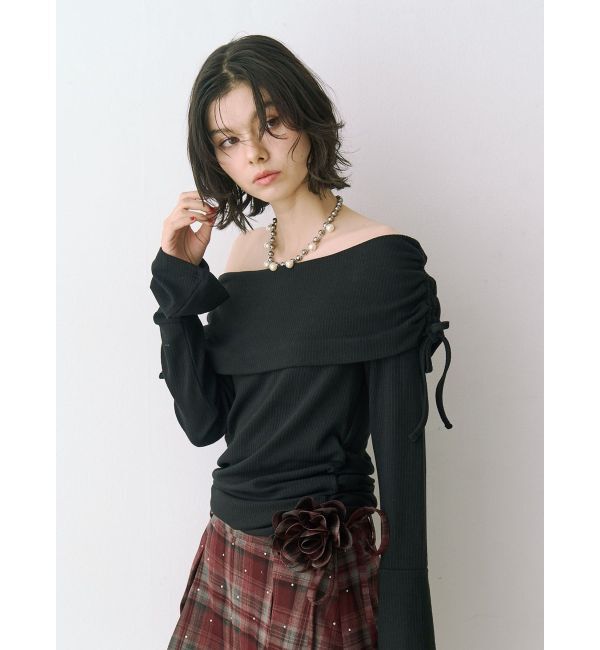 jouetie「フレアスリーブオフショルトップス」|Tシャツ・カットソー|