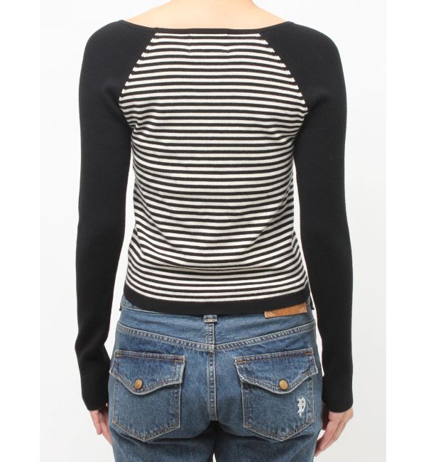 jouetie「オープンショルダーレイヤードニット」|ニット・セーター|