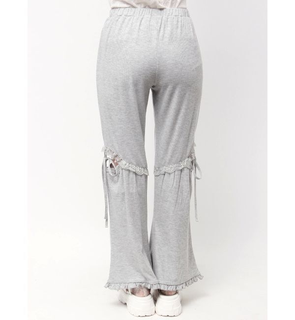 merry jenny「レースカットフリルリブパンツ」|その他|