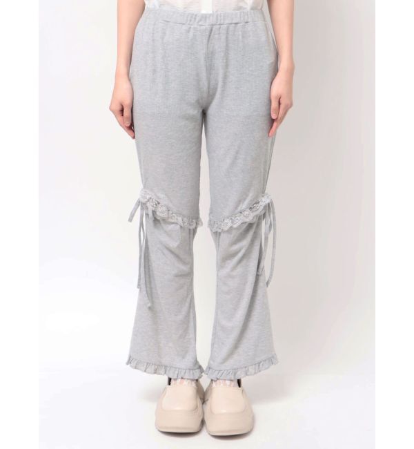 merry jenny「レースカットフリルリブパンツ」|その他|