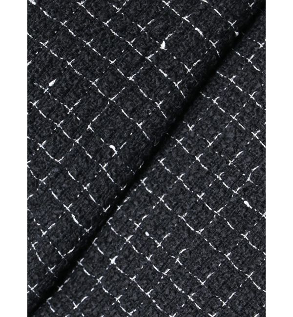 GYDA「ツイード異素材ライダースジャケット【SETUP着用可】」|ライダースジャケット|