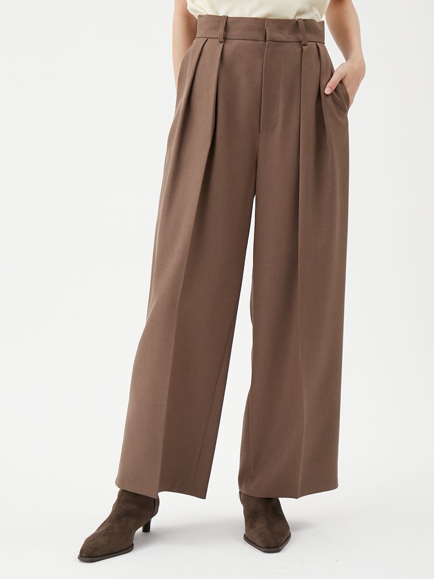 Mila Owen「美形ワイドパンツ」|チノ|