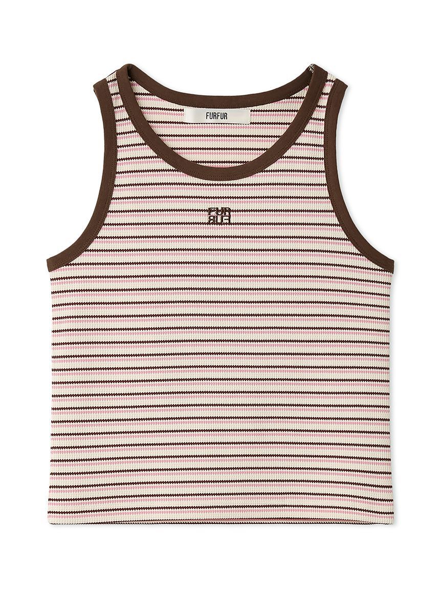FURFUR「ロゴ刺繍ボーダータンクトップ」|タンクトップ|