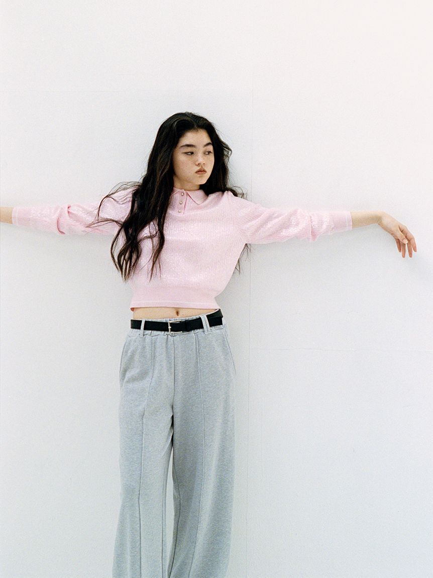 LILY BROWN「【WEB限定00サイズ】ベルト付きスウェットパンツ」|チノ|