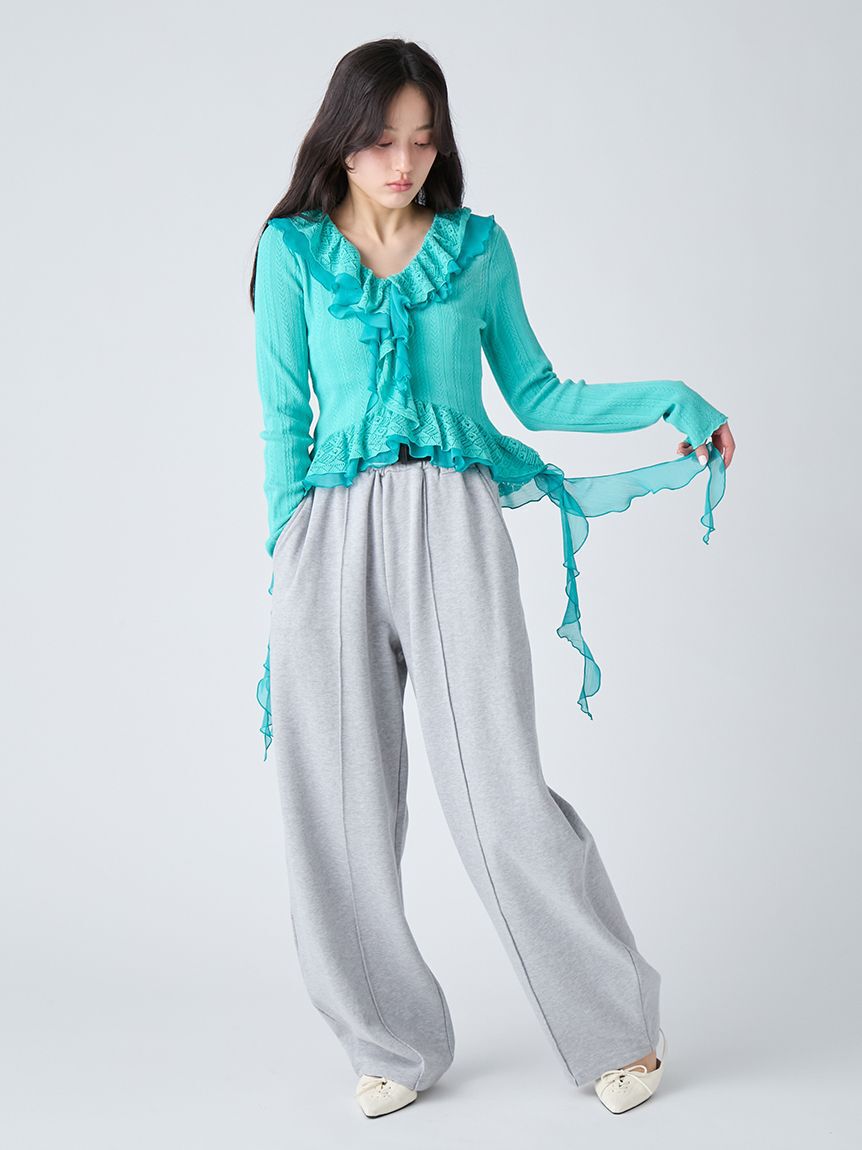 LILY BROWN「【WEB限定00サイズ】ベルト付きスウェットパンツ」|チノ|