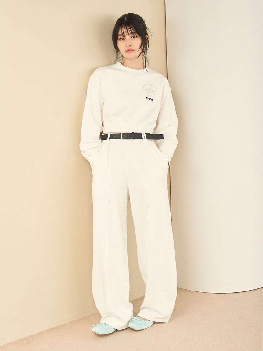 LILY BROWN「【WEB限定00サイズ】ベルト付きスウェットパンツ」|チノ|