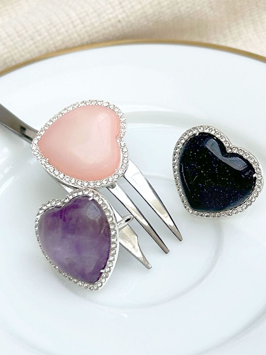 LILY BROWN「天然石ハートリング」|リング|