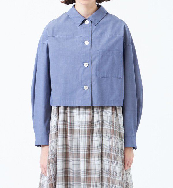 MACKINTOSH PHILOSOPHY「クロップドシャツブルゾン」|シャツ・ブラウス|