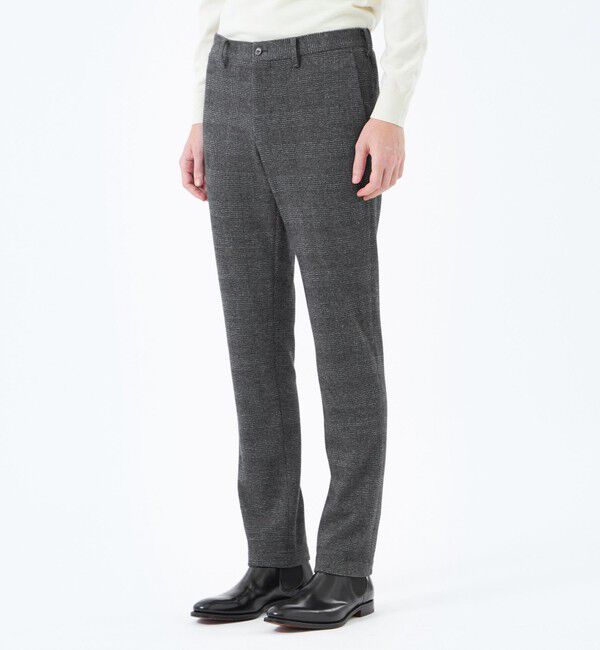 MACKINTOSH PHILOSOPHY「テーラードジャージー パンツ グレンチェック/千鳥」|スラックス|