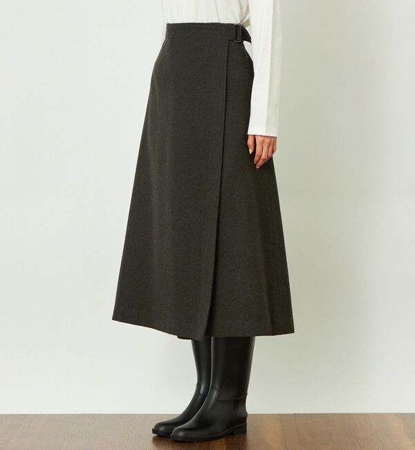 MACKINTOSH PHILOSOPHY「GREY LABEL ウールフラノラップスカート」|スカート|
