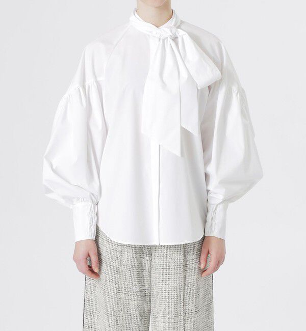  「ボリュームスリーブスカーフブラウス」|シャツ・ブラウス|