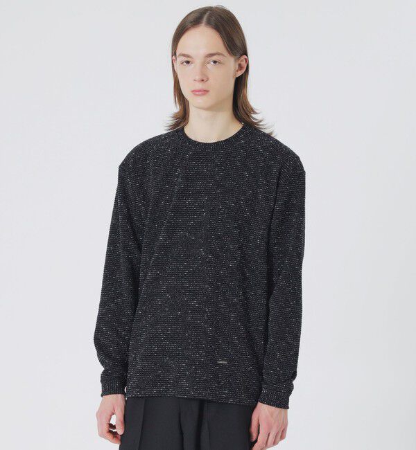  「ファンシーツイードロンＴ」|Tシャツ・カットソー|ブラック