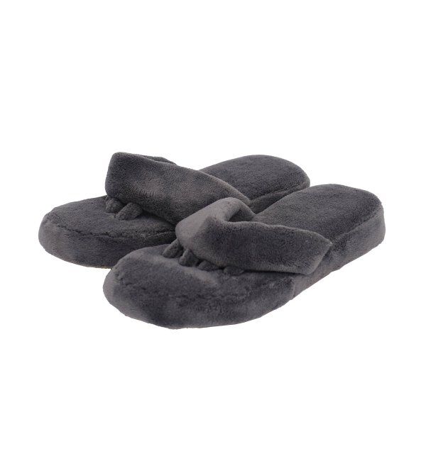 TOKYO DESIGN CHANNEL「マイクロファイバー5本指スリッパ」|ルームシューズ|チャコール