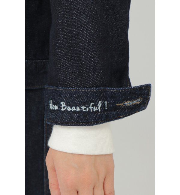 Lbc with Life「ＬＢＣデニムノーカラージャケット」|ブルゾン・スタジャン|