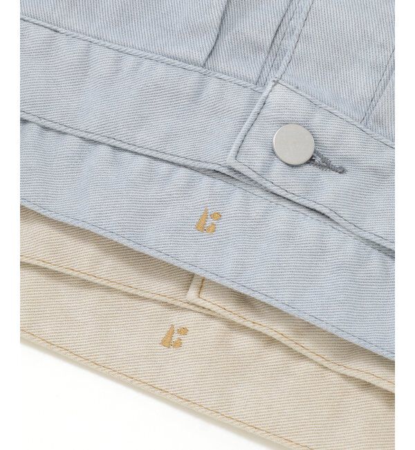 Lbc with Life「ＬＢＣデニムノーカラージャケット」|ブルゾン・スタジャン|