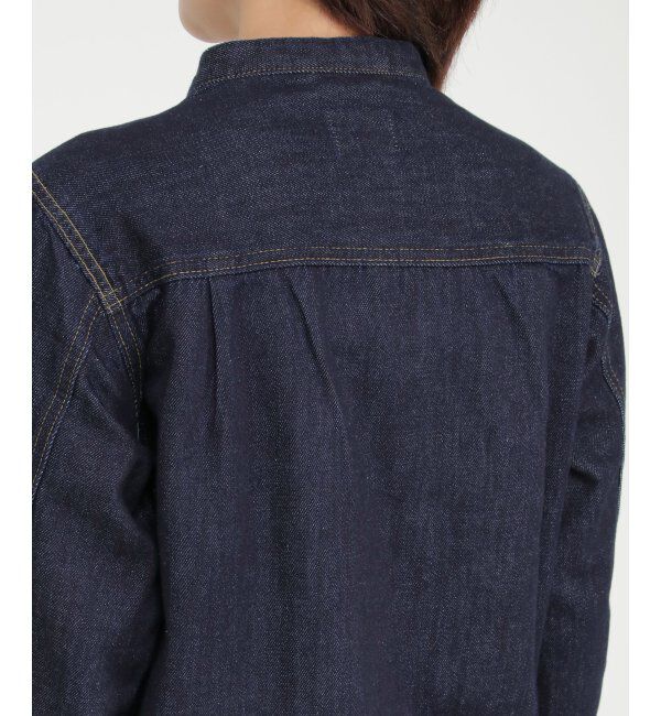 Lbc with Life「ＬＢＣデニムノーカラージャケット」|ブルゾン・スタジャン|