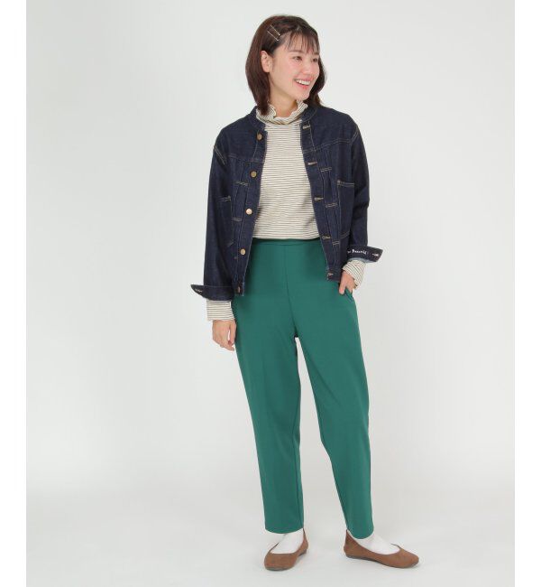 Lbc with Life「ＬＢＣデニムノーカラージャケット」|ブルゾン・スタジャン|