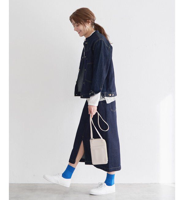 Lbc with Life「ＬＢＣデニムノーカラージャケット」|ブルゾン・スタジャン|