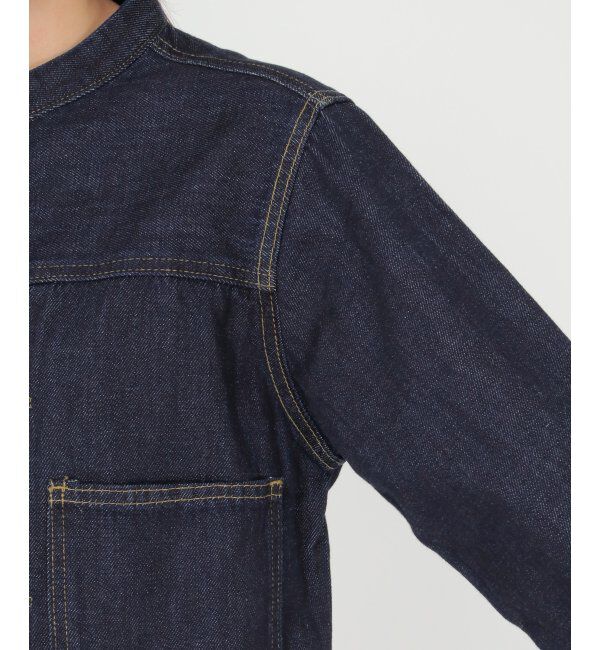 Lbc with Life「ＬＢＣデニムノーカラージャケット」|ブルゾン・スタジャン|