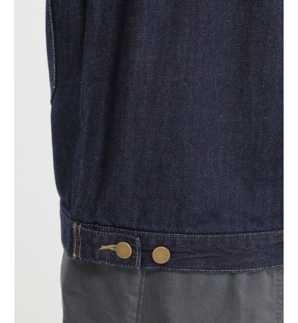 Lbc with Life「ＬＢＣデニムノーカラージャケット」|ブルゾン・スタジャン|