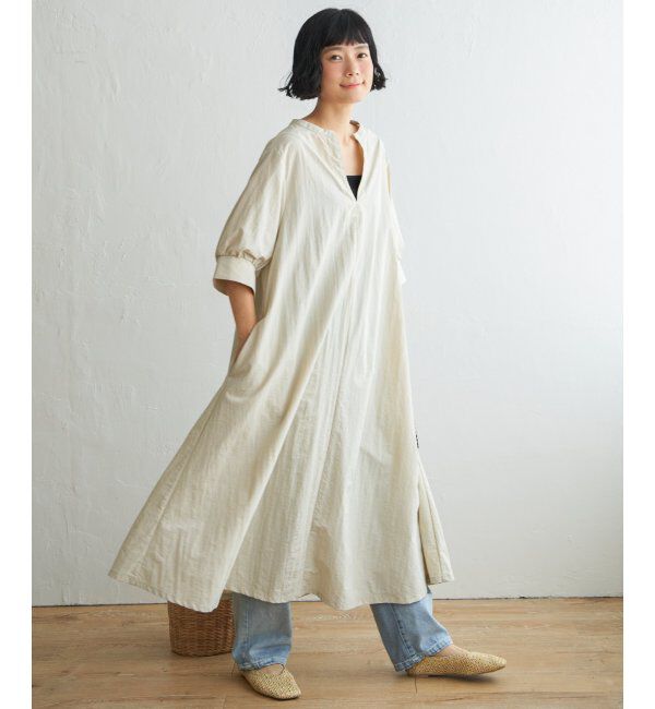 Lbc with Life「ナイロンスキッパーロングワンピ」|ワンピース|