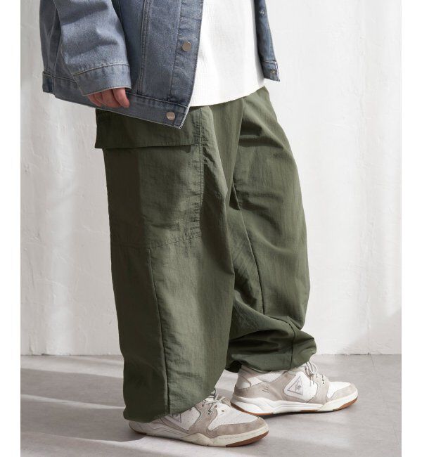 VENCE share style「Red Cap Girl レッドキャップガール ワッペン付きナイロンカーゴパンツ」|その他|