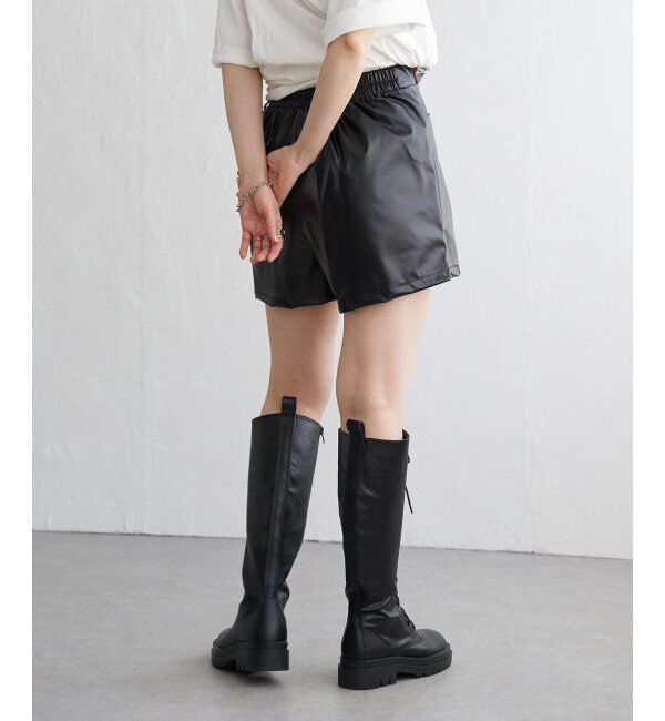 VENCE share style「合皮ショートパンツ」|その他|