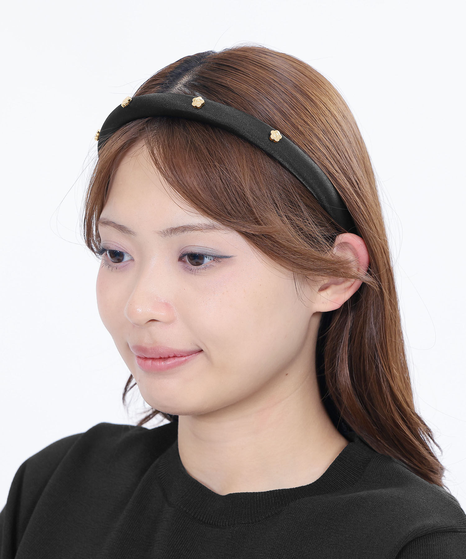 MARY QUANT「メタルプチデイジー カチューシャ」|カチューシャ|ブラック