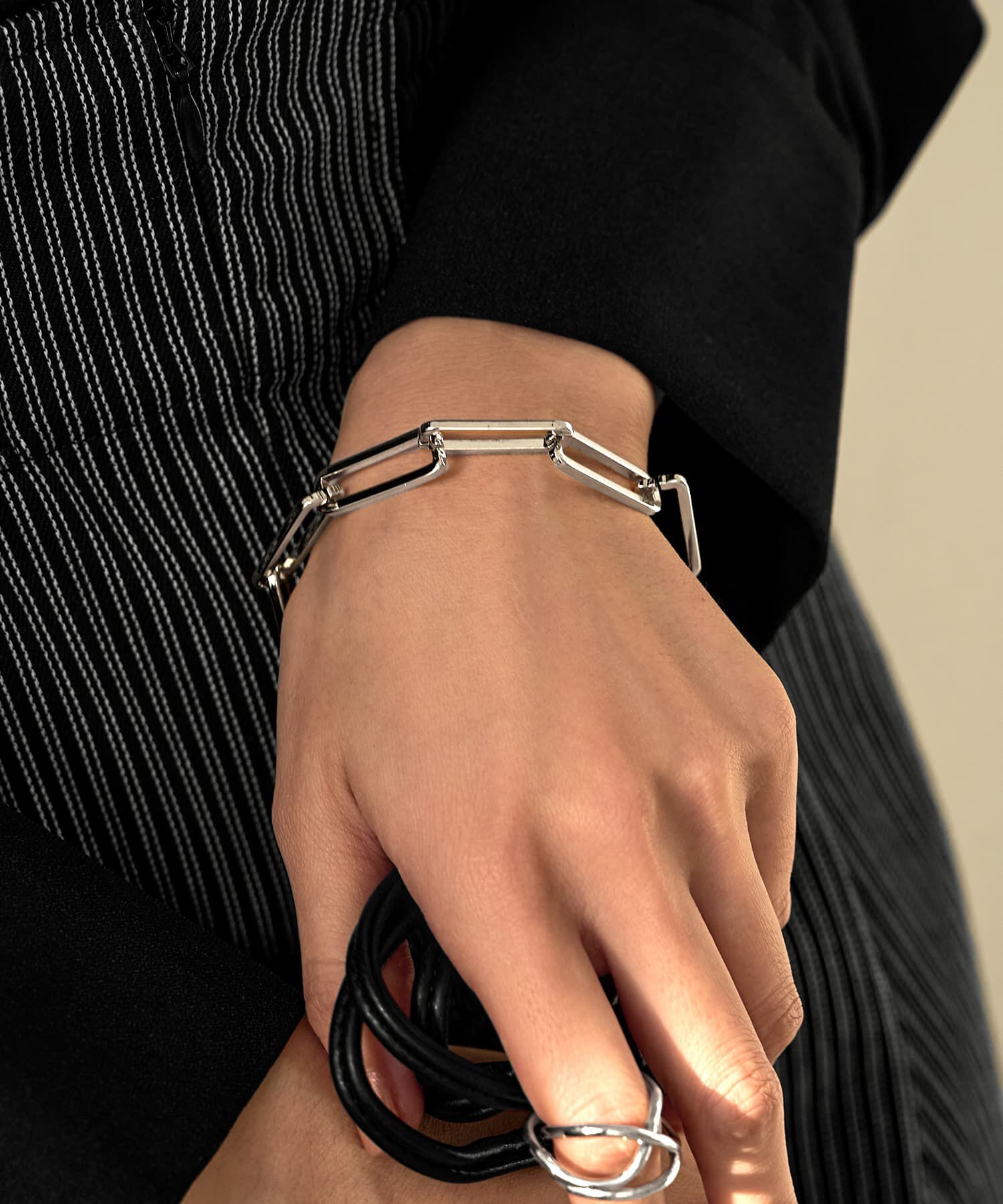 STYLE DELI「スクエアチェーンブレスレット」|ブレスレット・バングル|