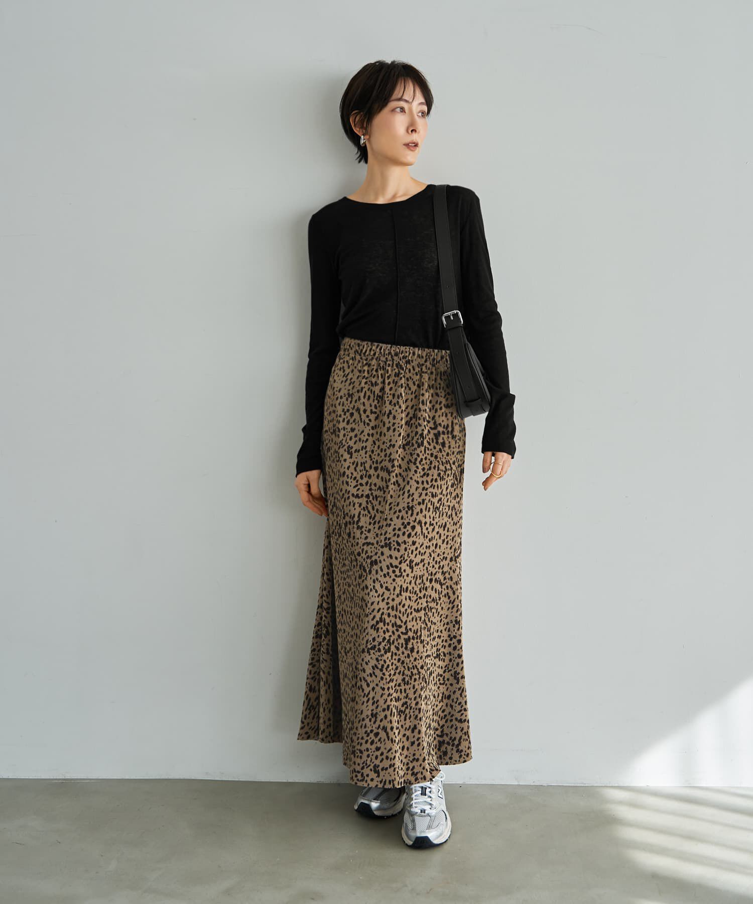STYLE DELI「ダルメシアン柄細プリーツスカート」|スカート|