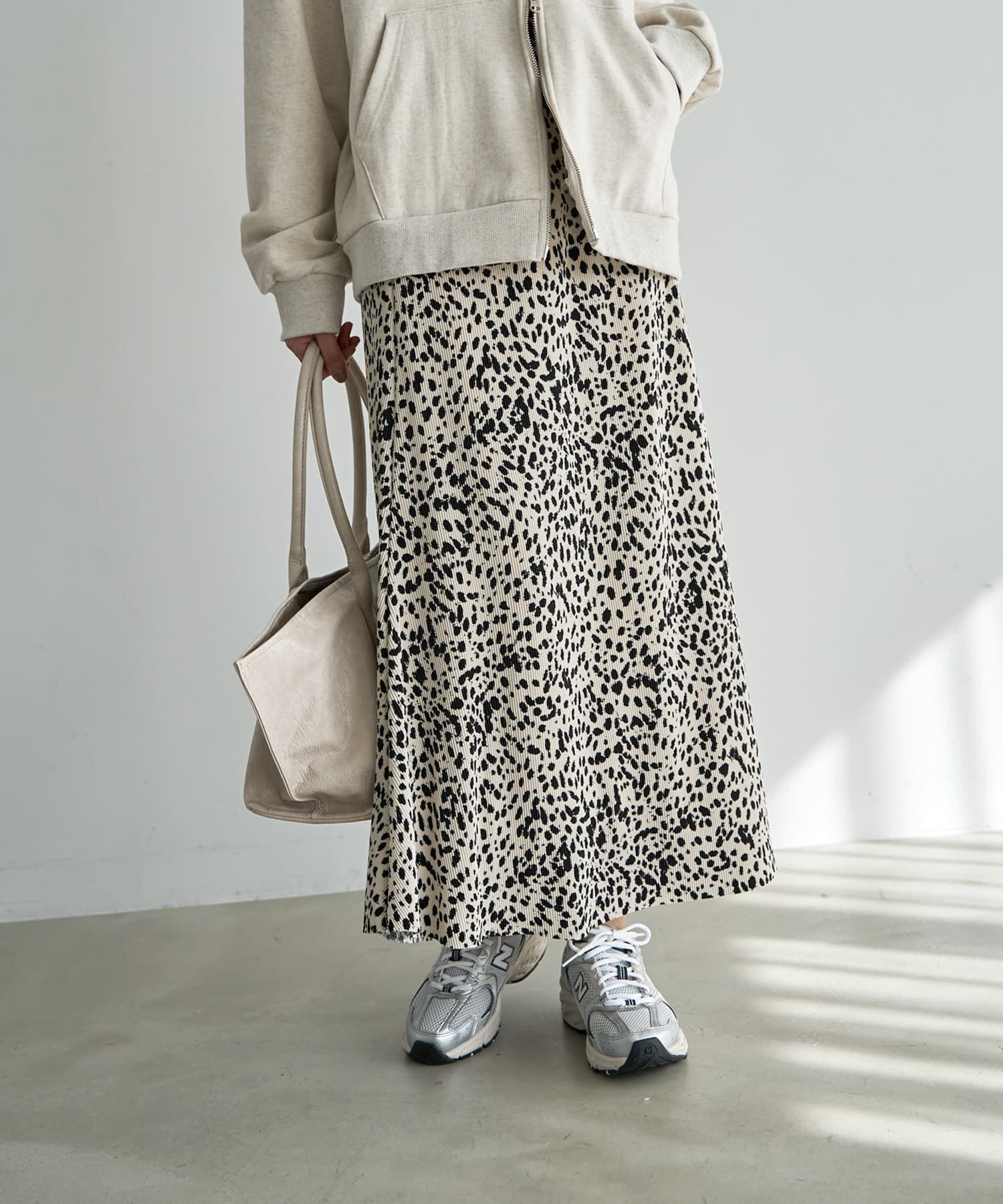 STYLE DELI「ダルメシアン柄細プリーツスカート」|スカート|