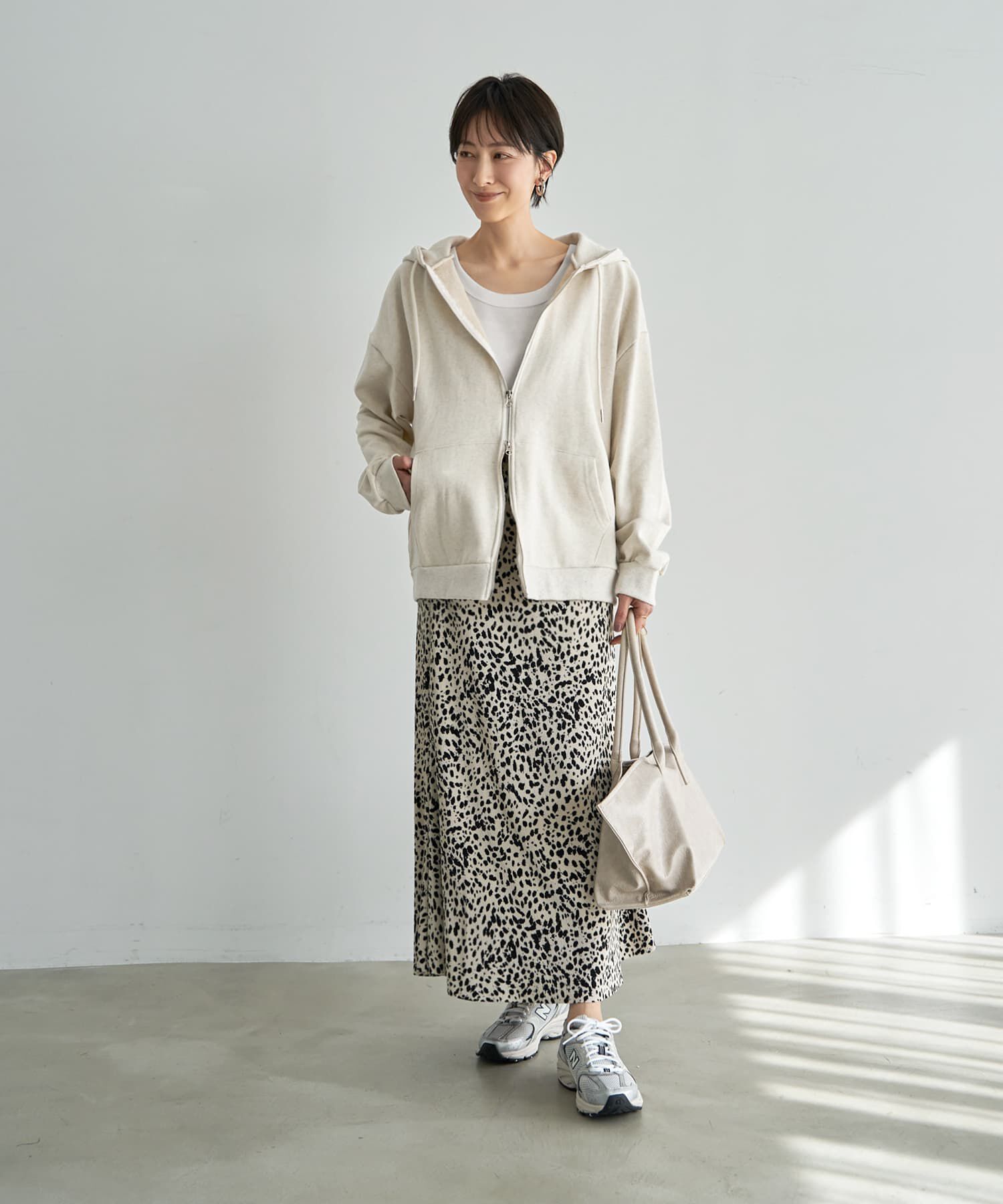 STYLE DELI「ダルメシアン柄細プリーツスカート」|スカート|