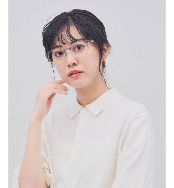  「ボストン型 メガネ｜クリアカラー｜伊達メガネ 度付きメガネ｜ユニセックス  レンズ交換券付」|メガネ|