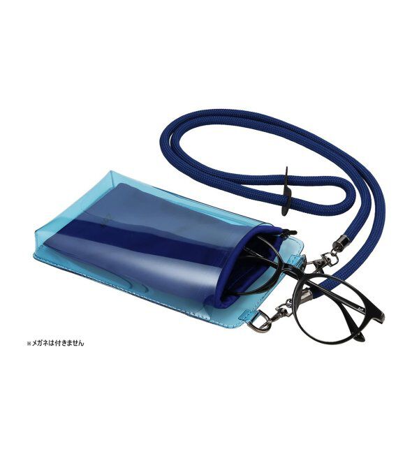  「メガネ・サングラス ケース【クリア素材】  ミニバッグ｜サコッシュ ｜ポーチ｜可愛い ギフト｜Zoff 」|サングラス|