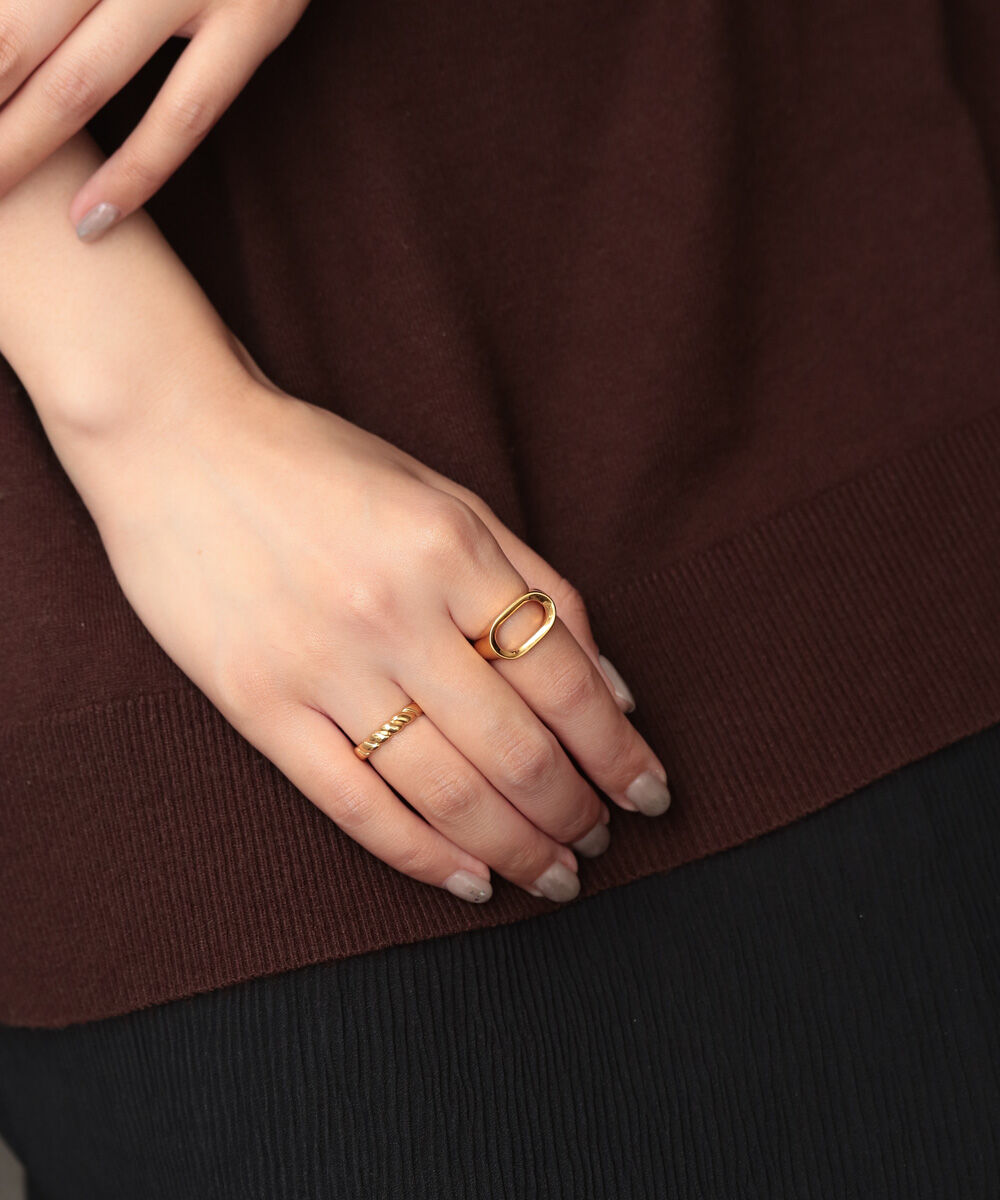 NOIR DE POUPEE「Two as one silver925 シグネットフレームリング ペア」|リング|