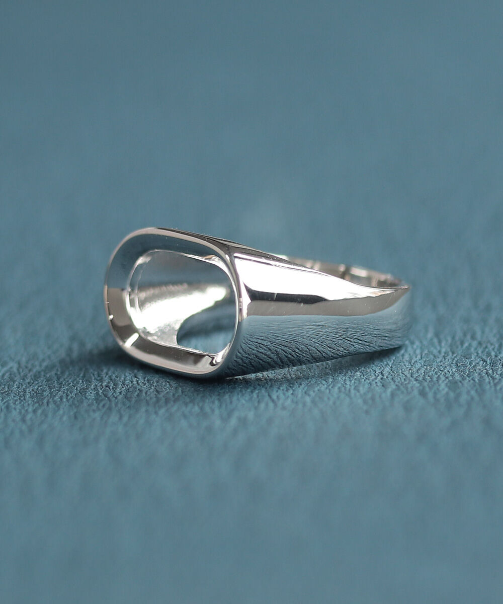 NOIR DE POUPEE「Two as one silver925 シグネットフレームリング ペア」|リング|シルバー