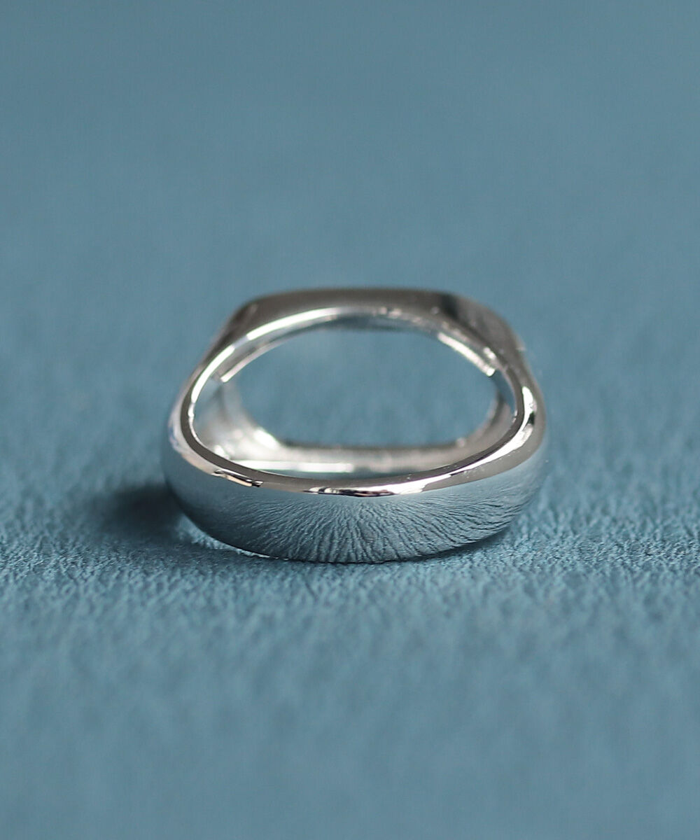 NOIR DE POUPEE「Two as one silver925 シグネットフレームリング ペア」|リング|