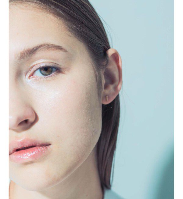 ete「K18YG クレール トライアングルカット ピアス」|ピアス|