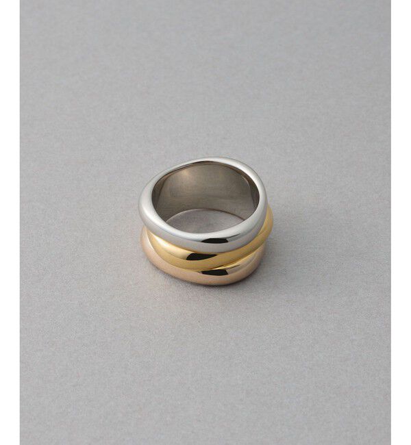 ete「[トリカラー] ニュアンス リング ボールド」|リング|