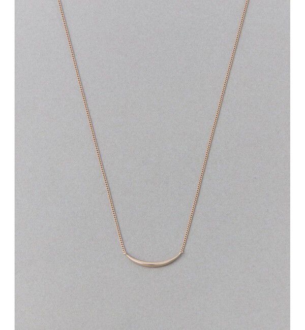 ete「[レイヤード] カーヴライン ネックレス」|ネックレス|ピンクゴールド