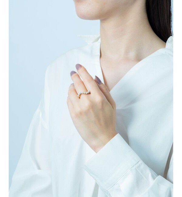 Jouete「ウェーブ パール リング」|リング|