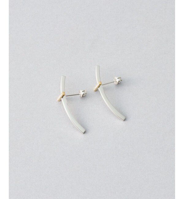 Jouete「[ウェアピアス] ジルコニア クロス コンビカラー」|ピアス|