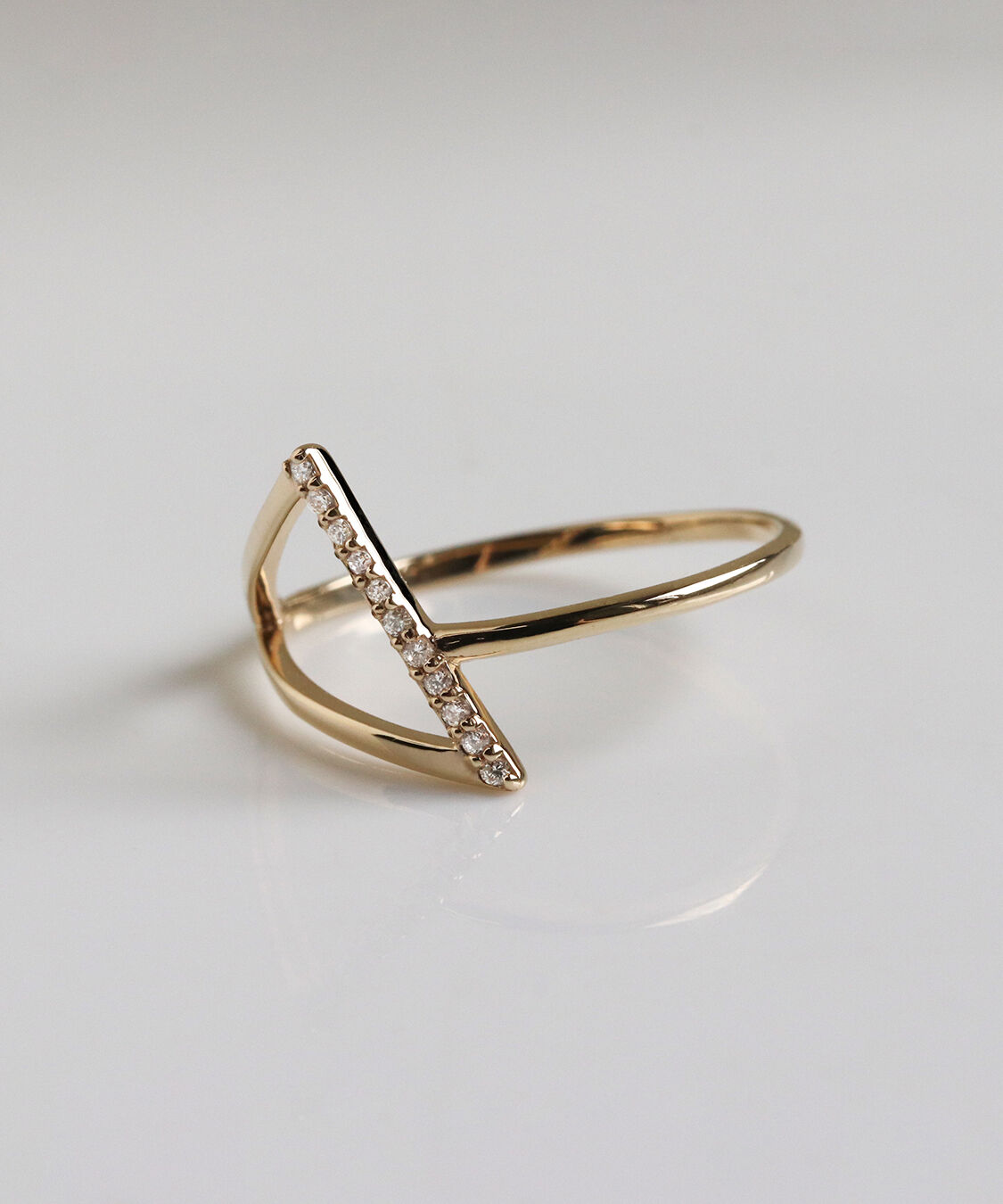  「ダイヤモンド リング  | K10YG〈ステラ〉〈世界最小〉」|リング|