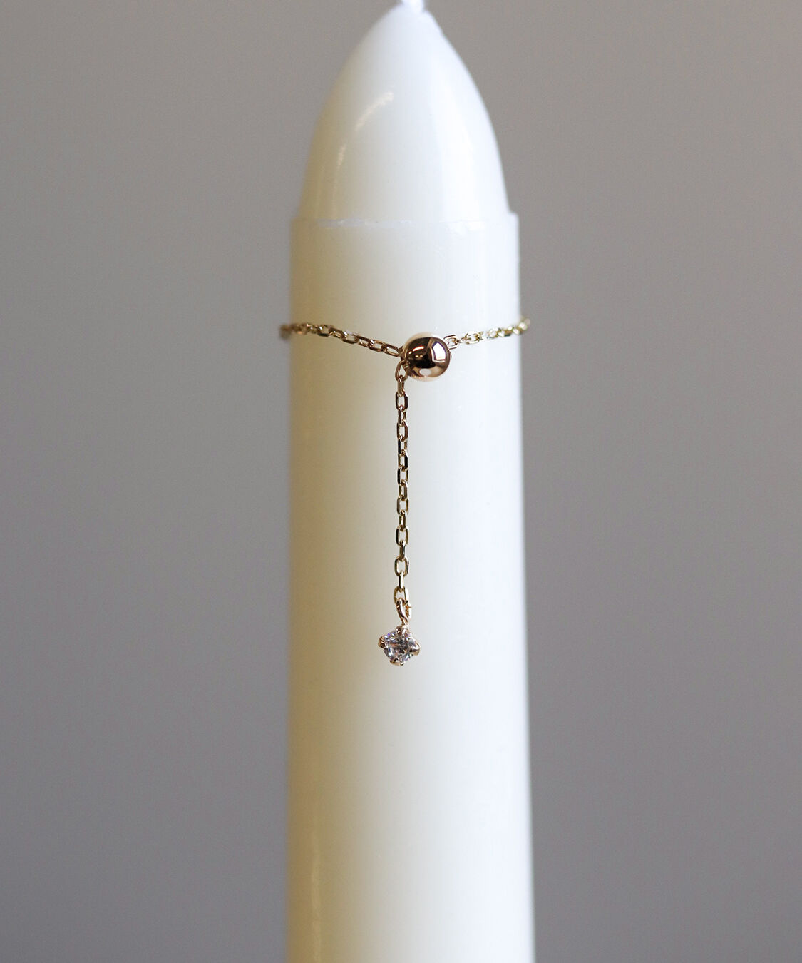  「ガーネット ハート チェーンリング | K10YG 〈Web限定〉」|リング|