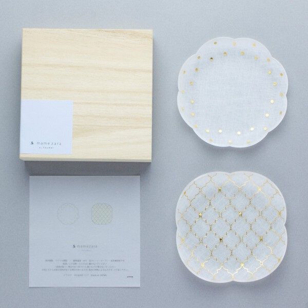  「箔マメザラ／ドット＆モロッカン　２枚セット／ｔｏｕｍｅｉ」|食器・キッチングッズ|