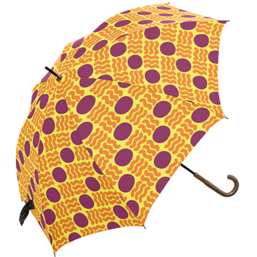 BACKYARD FAMILY「傘 レディース 通販 長傘 おしゃれ 丈夫 折れにくい 手開き 手動 軽量 軽い 60cm 8本骨」|傘|イエロー1