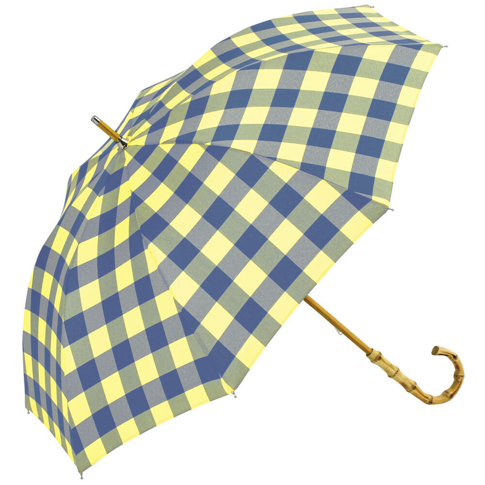 BACKYARD FAMILY「because ビコーズ 晴雨兼用 長傘 刺繍 通販 雨傘 日傘 晴雨兼用傘 傘 かさ カサ」|傘|イエロー1