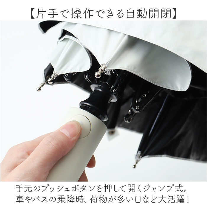 BACKYARD FAMILY「晴雨兼用折りたたみ傘 自動開閉 レディース 55cm 通販 折り畳み傘 自動開閉折りたたみ傘」|傘|